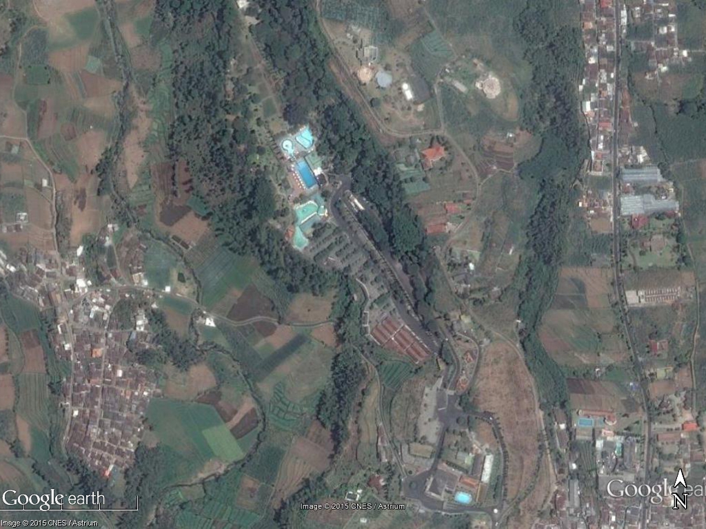 Taman Wisata Selecta via Google Earth